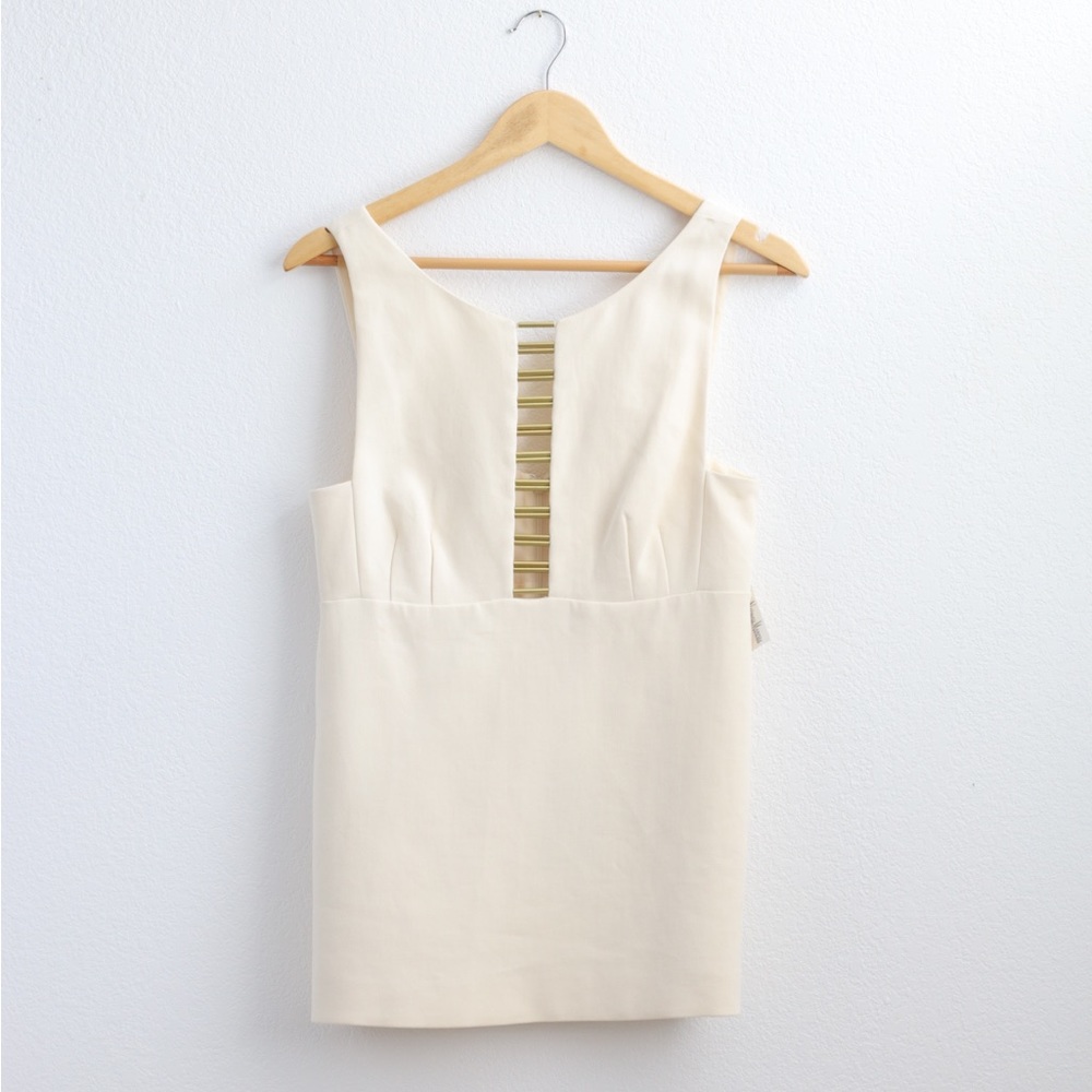 NWT Foundrae Cream Top Sz: S